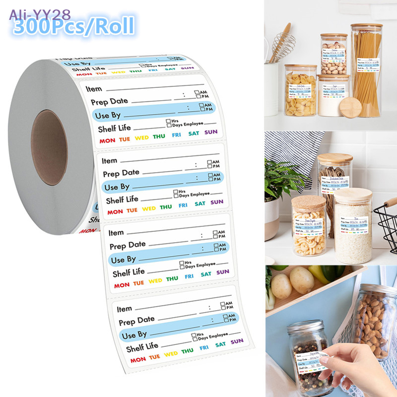 Snacks Food Labels - 【YY28】300Pcs/Roll Kitchen Food Date Stickers Snacks