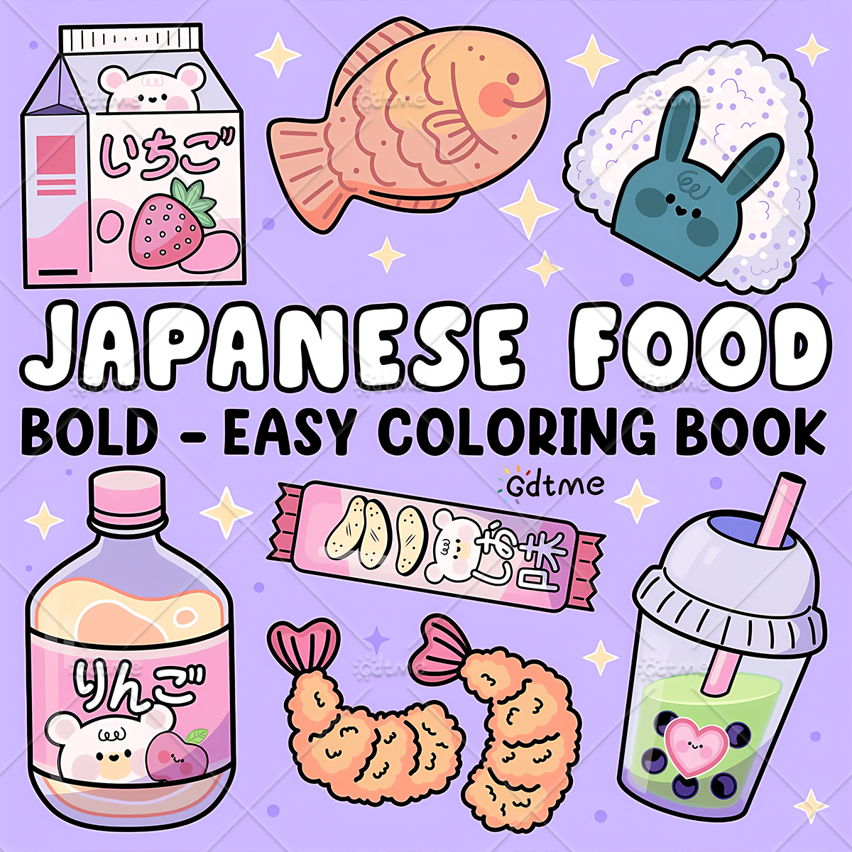 JAPANESE FOOD Bold-easy Patter - Food And Snacks Coloring Book avaliação e preço