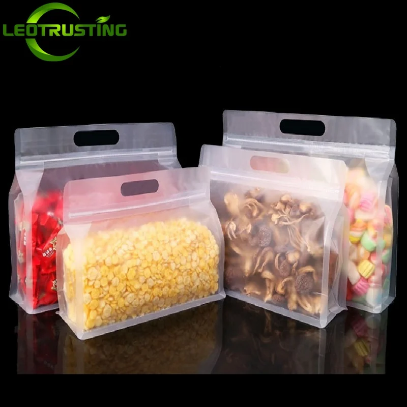 50PCS Frosted 3D Stand Up Zipl - Food Snacks For Christmas avaliação e preço