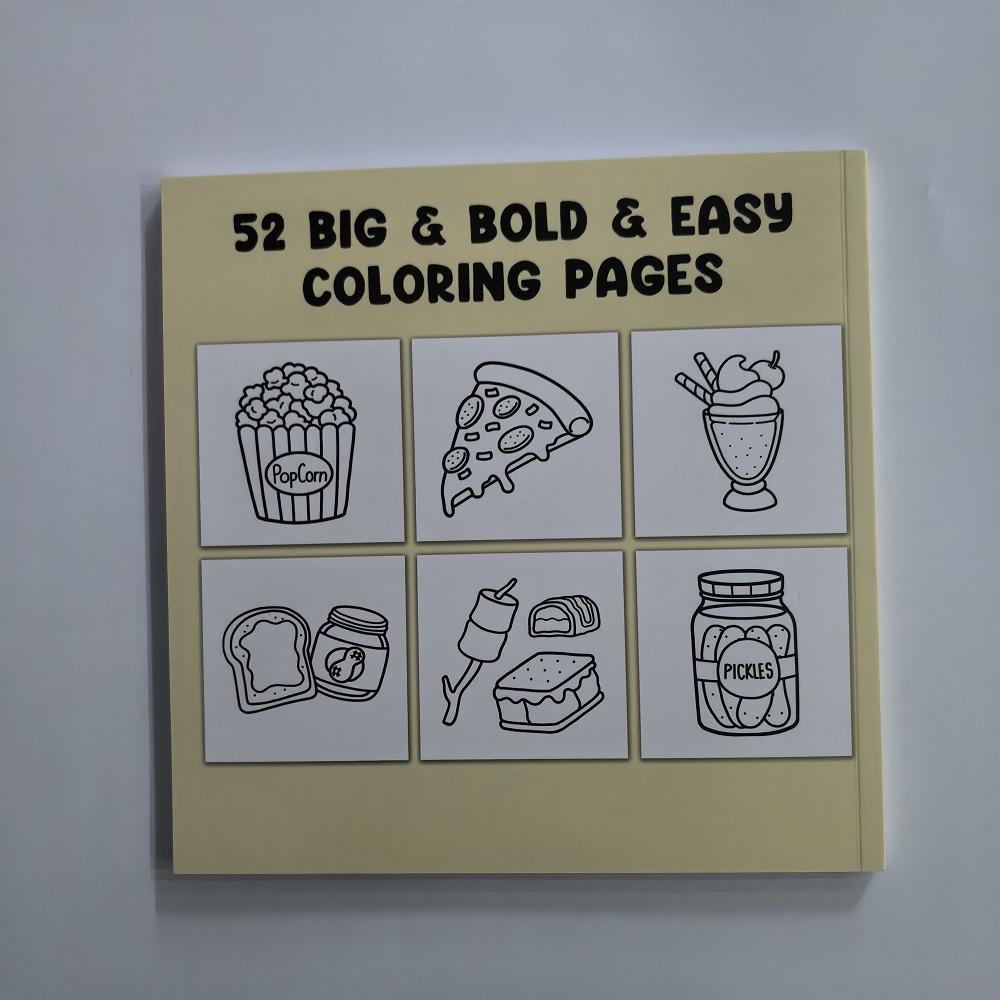 Food Drinks and Desserts Color - Food And Snacks Coloring Book avaliação e preço
