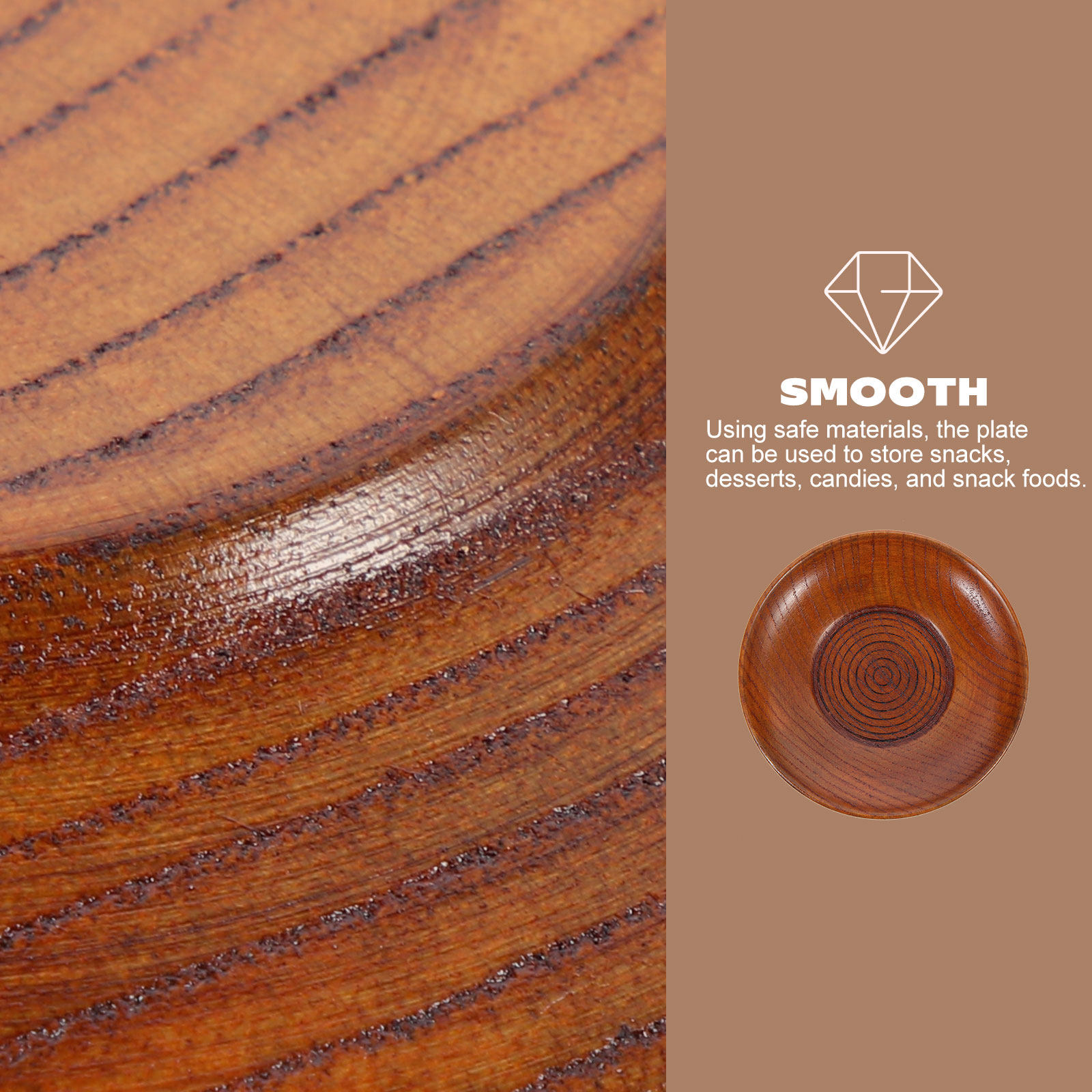 Eco Friendly Wooden Food Servi - Food Sweet Snacks avaliação e preço