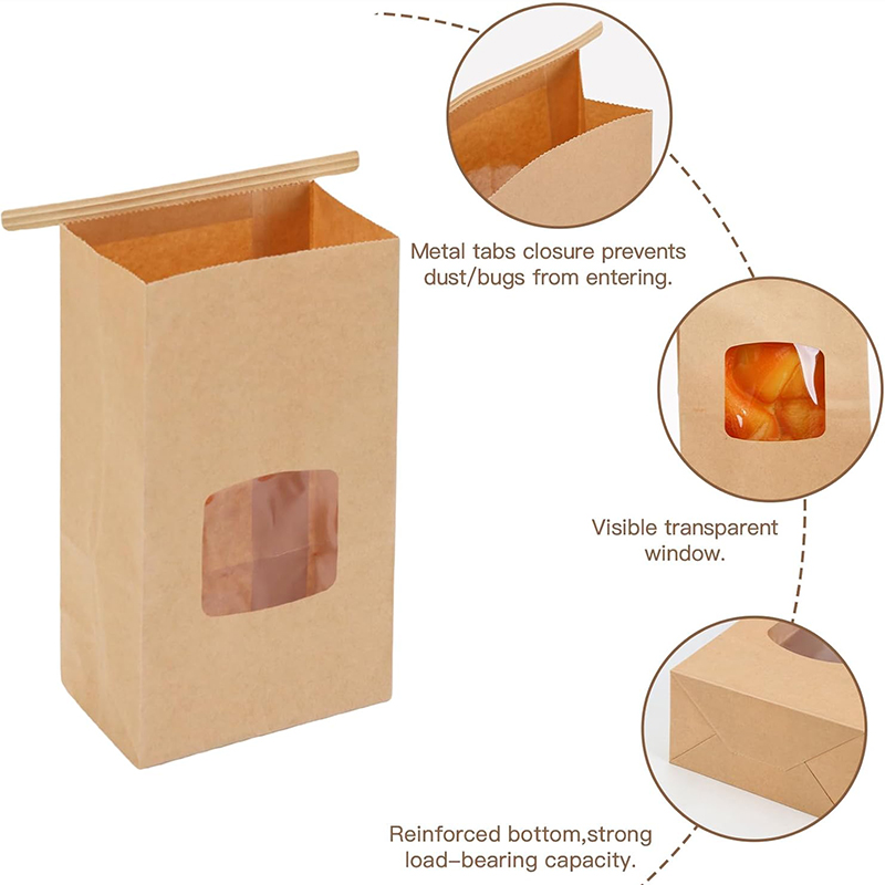 10Pcs Bakery Bags, Window Seal - Food Snacks For Christmas avaliação e preço