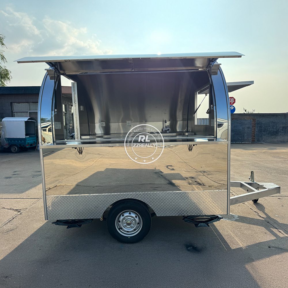 Stainless steel Mobile Food Ca - Food Snacks Business avaliação e preço