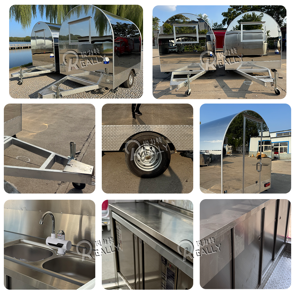 Stainless steel Mobile Food Ca - Food Snacks Business avaliação e preço
