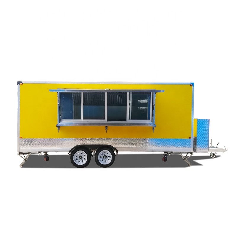 Square Type Food Trailer Custo - Food Snacks Business avaliação e preço