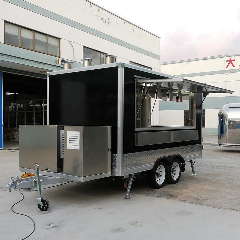 Square Type Food Trailer Custo - Food Snacks Business avaliação e preço