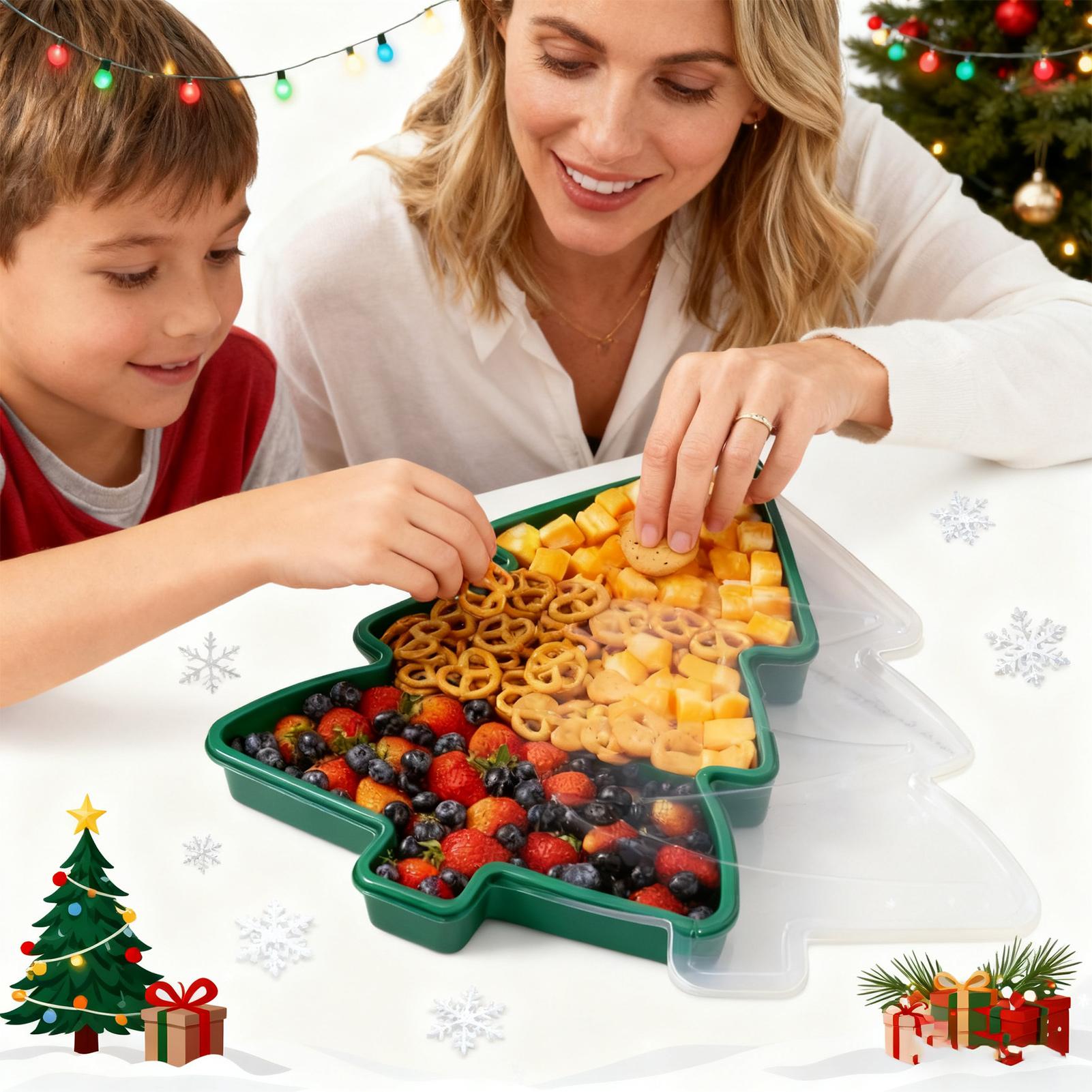 Christmas Snack Tray Food Orga - Food Snacks For Christmas avaliação e preço