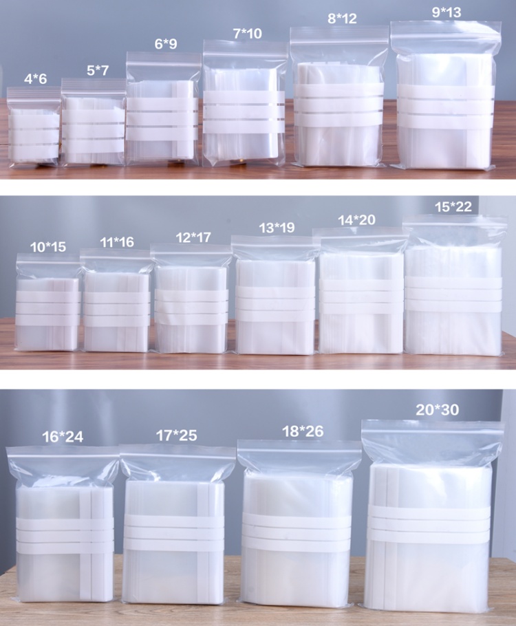 200PCS Clear PE Writing Ziploc - Snacks Food Labels avaliação e preço