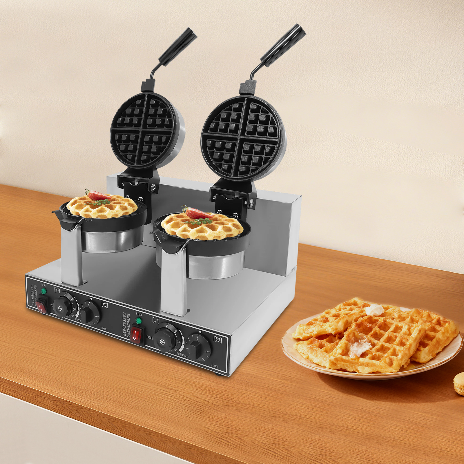 201 Stainless Steel Waffle Iro - Food Snacks At Home avaliação e preço
