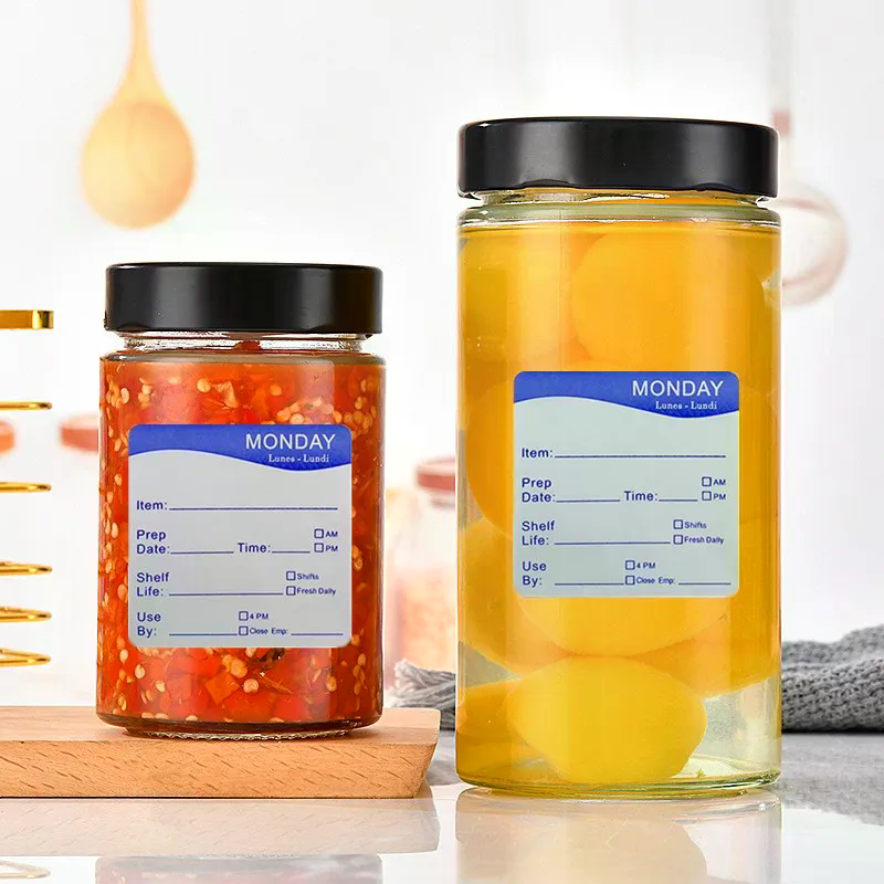 250Pcs/Roll Kitchen Date Food  - Snacks Food Labels avaliação e preço