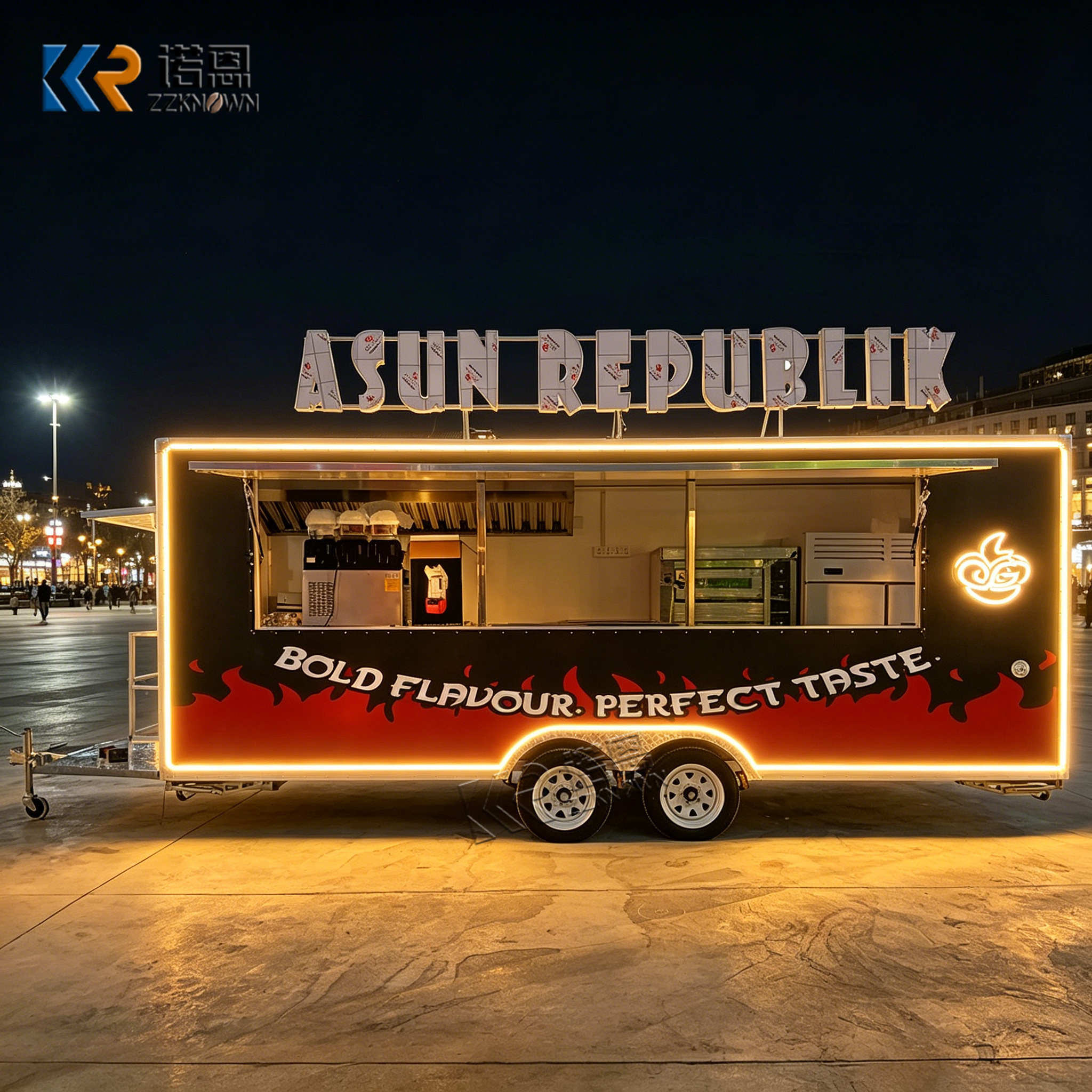 Mobile Food Truck with Exhaust - Food Snacks Business avaliação e preço