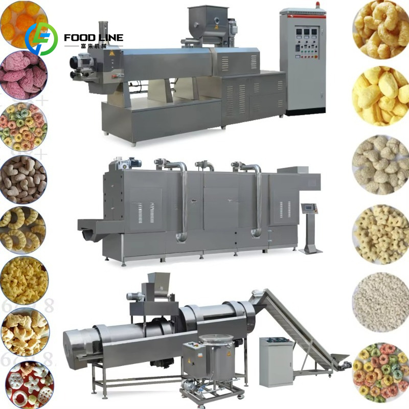 Customized Double Screw Extrud - Food Sweet Snacks avaliação e preço