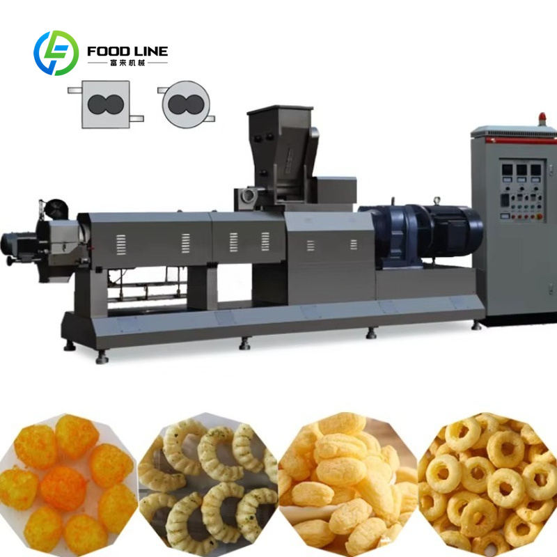 Customized Double Screw Extrud - Food Sweet Snacks avaliação e preço