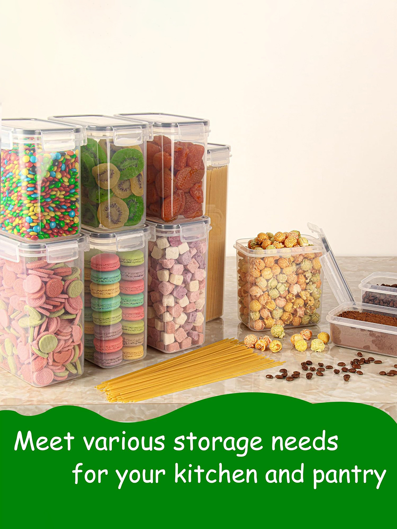42PCS-Kitchen,Airtight food st - Snacks Food Labels avaliação e preço