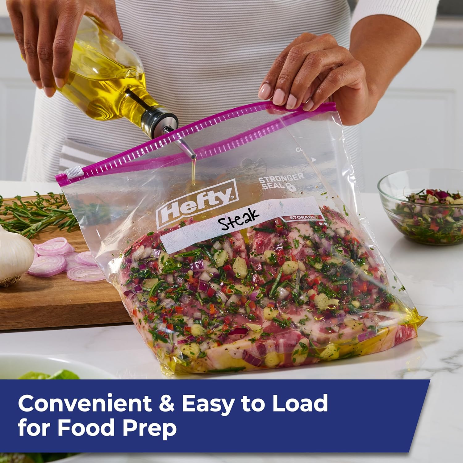 Hefty Slider Gallon Storage Ba - Snacks Food Labels avaliação e preço
