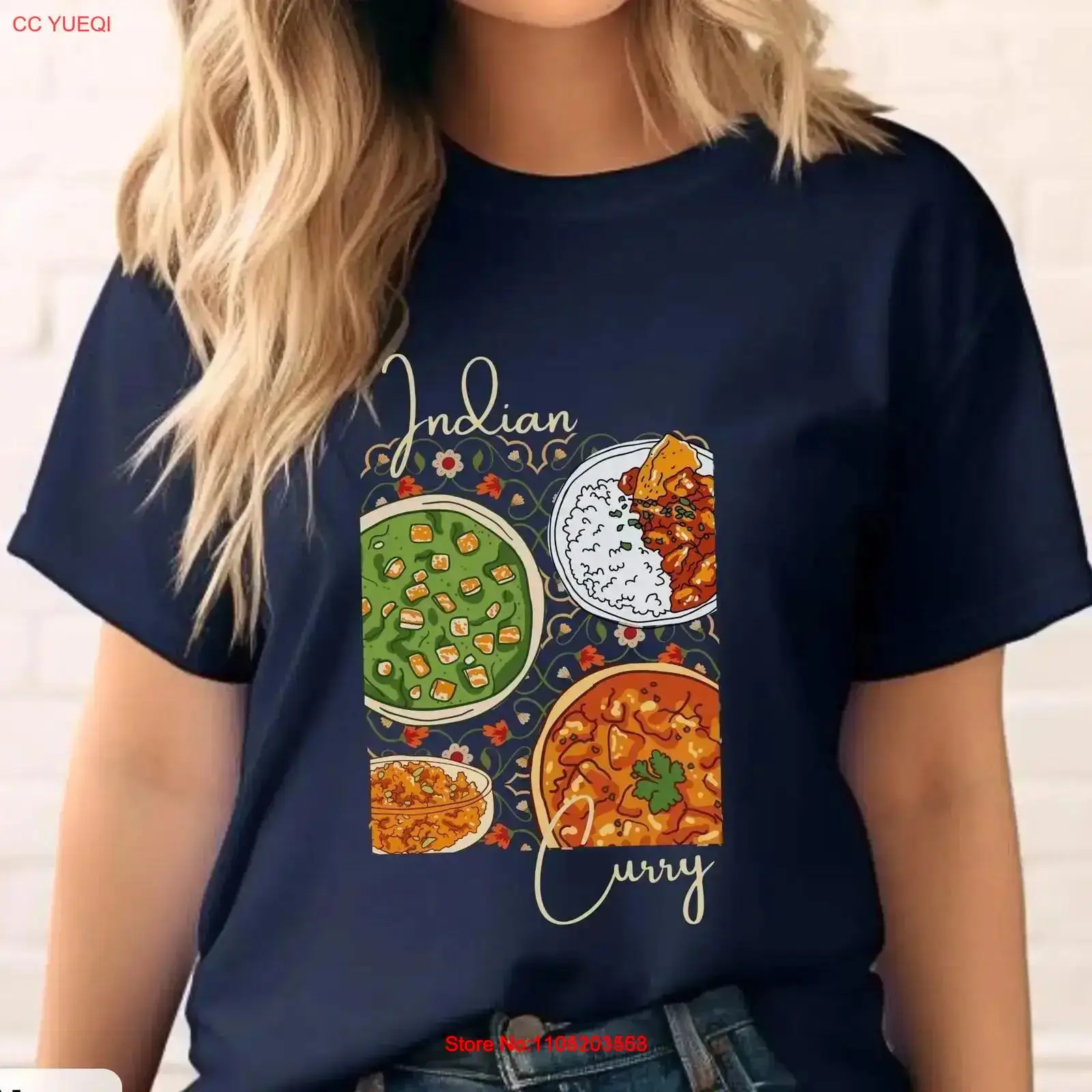 Indian Curry ArT T Shirt Butte - Food Snacks Indian avaliação e preço