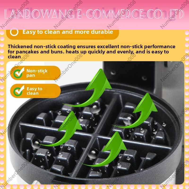 Rotating Waffle Maker Griddle  - Food Snacks Business avaliação e preço