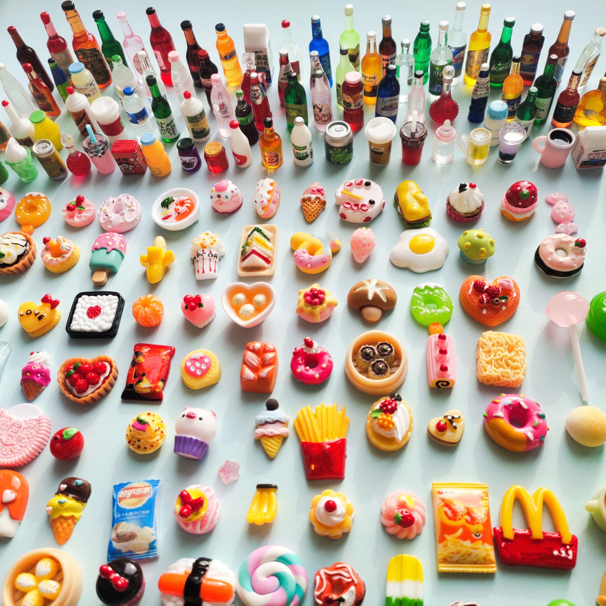 Cute Miniature Dollhouse Super - Food Snacks For Christmas avaliação e preço
