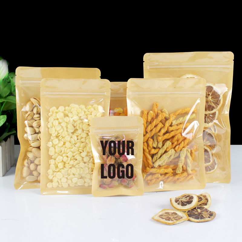 100pcs Eco-friendly Kraft Pape - Food Snacks For Christmas avaliação e preço