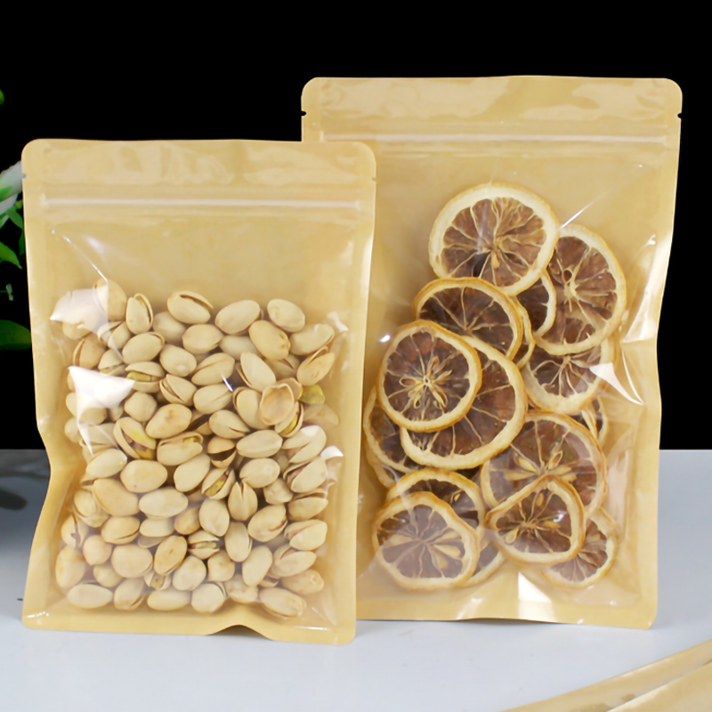 100pcs Eco-friendly Kraft Pape - Food Snacks For Christmas avaliação e preço