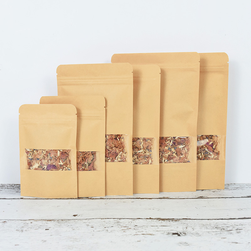 20/50pcs Kraft Paper Zip Lock  - Food Snacks For Christmas avaliação e preço