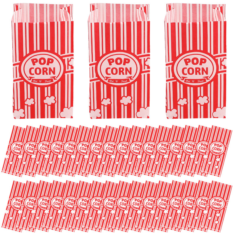 50Pcs Popcorn Packaging Bags S - Food Snacks For Christmas avaliação e preço