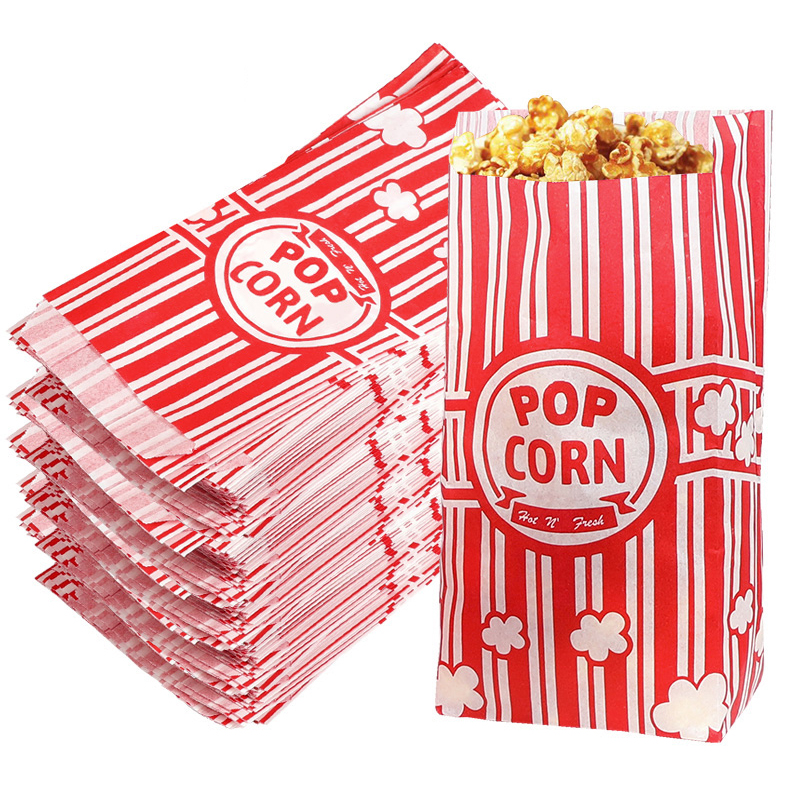 50Pcs Popcorn Packaging Bags S - Food Snacks For Christmas avaliação e preço