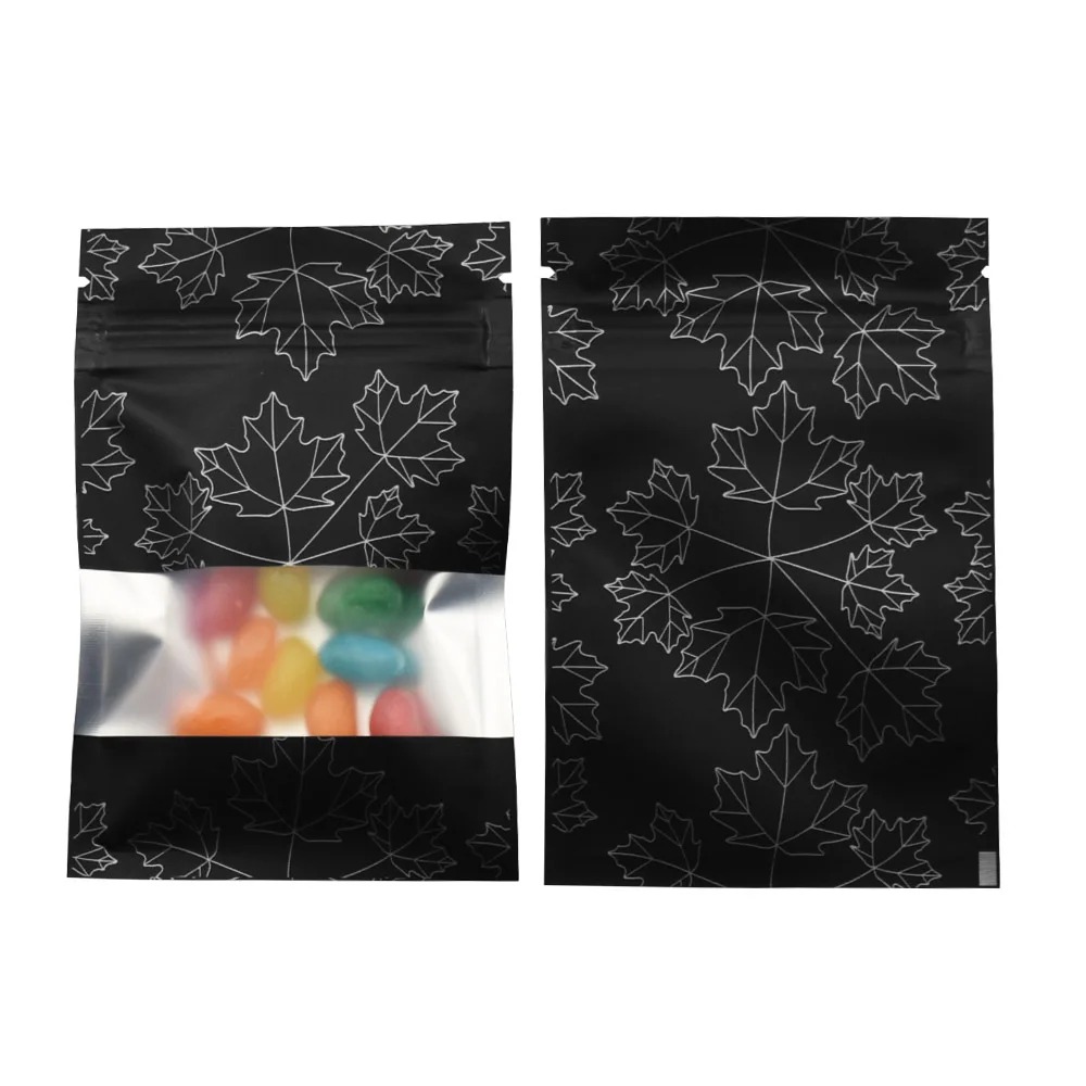 100Pcs Zip Lock Mylar Foil Bag - Food Snacks For Christmas avaliação e preço