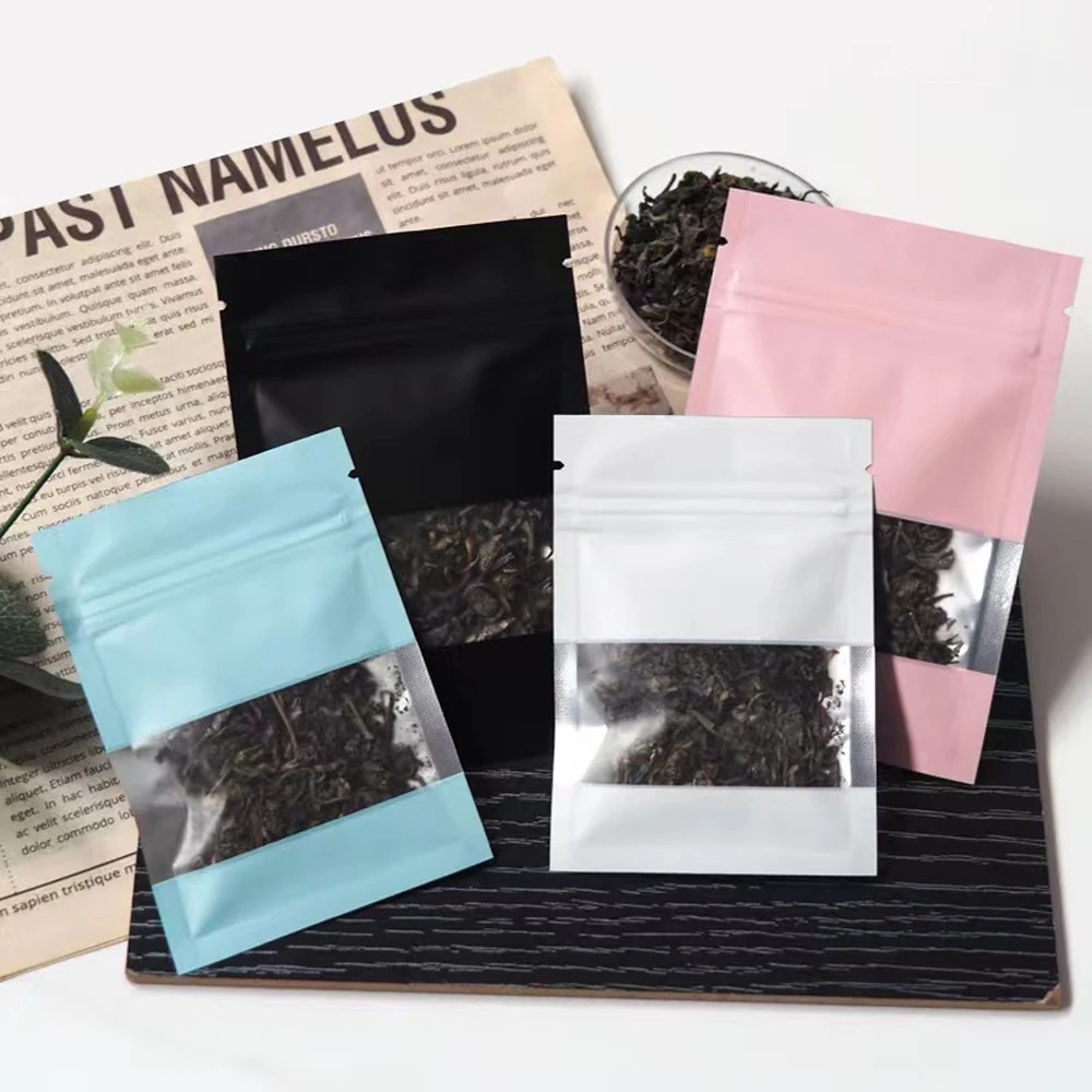 100Pcs Zip Lock Mylar Foil Bag - Food Snacks For Christmas avaliação e preço