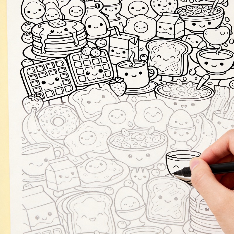 An Adult Decompression and Med - Food And Snacks Coloring Book avaliação e preço