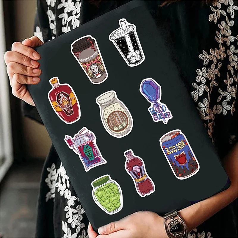 50PCS Zombie Food Stickers Cut - Zombie Snacks avaliação e preço