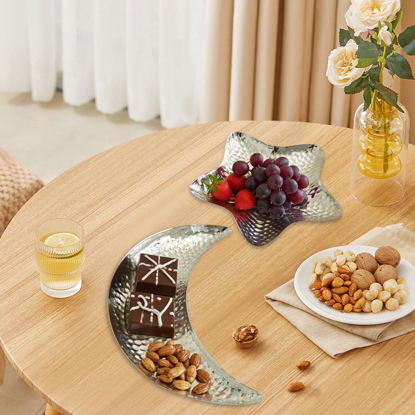 Elegant Iron Tray Set for Swee - Food Sweet Snacks avaliação e preço